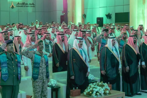 سمو محافظ حفر الباطن يرعى احتفال الجامعة باليوم الوطني السعودي